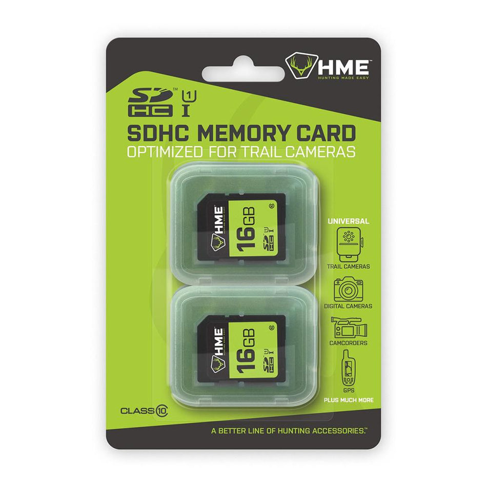 HME Hunting Made Easy 16GB SD Memory Cards 2/ct