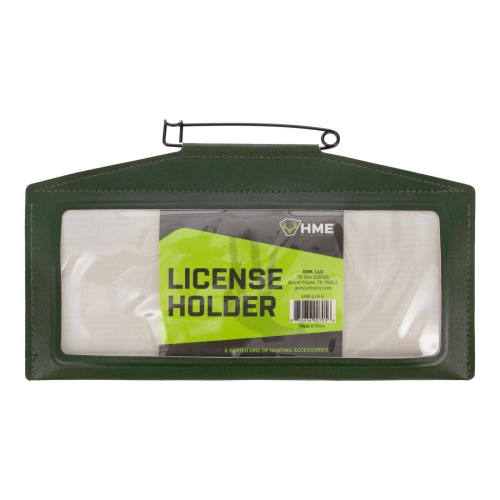 HME Large License Holder with Secure Snap in Olive