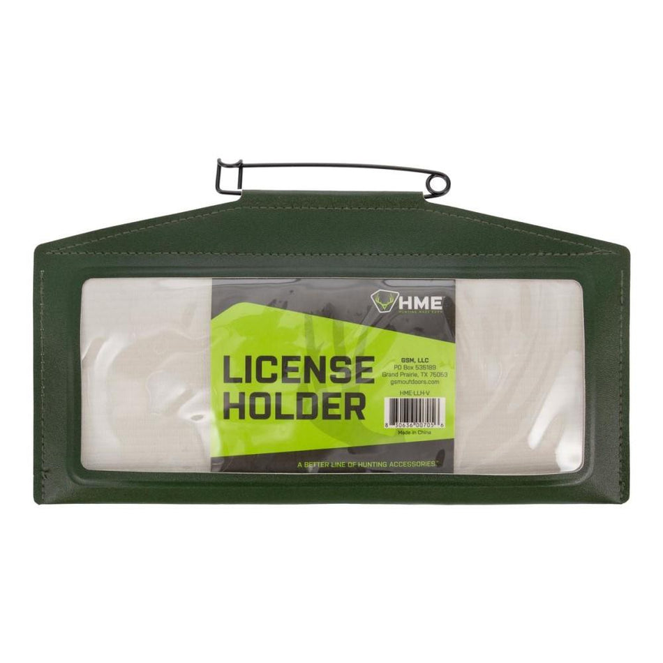 HME Large License Holder with Secure Snap in Olive