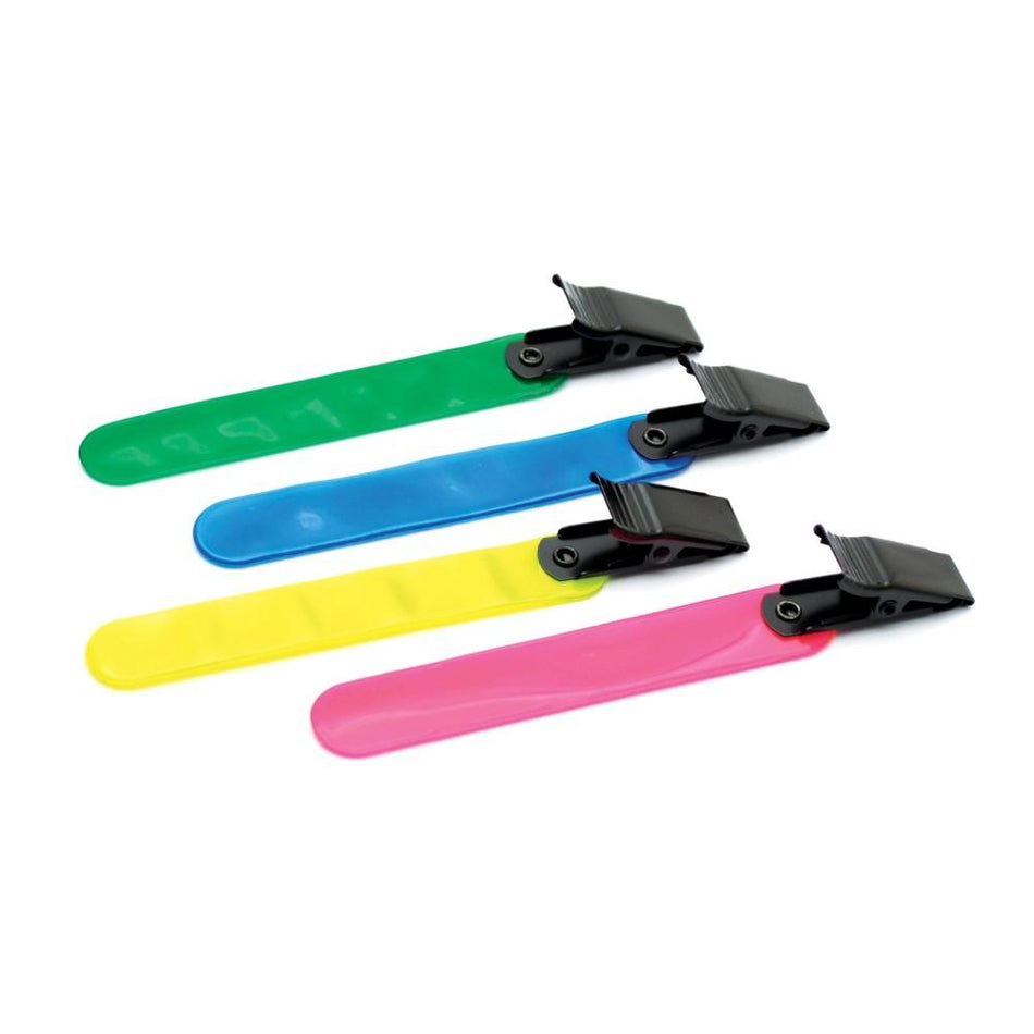 HME 4-Pack Reflective Yardage Markers with Metal Clip