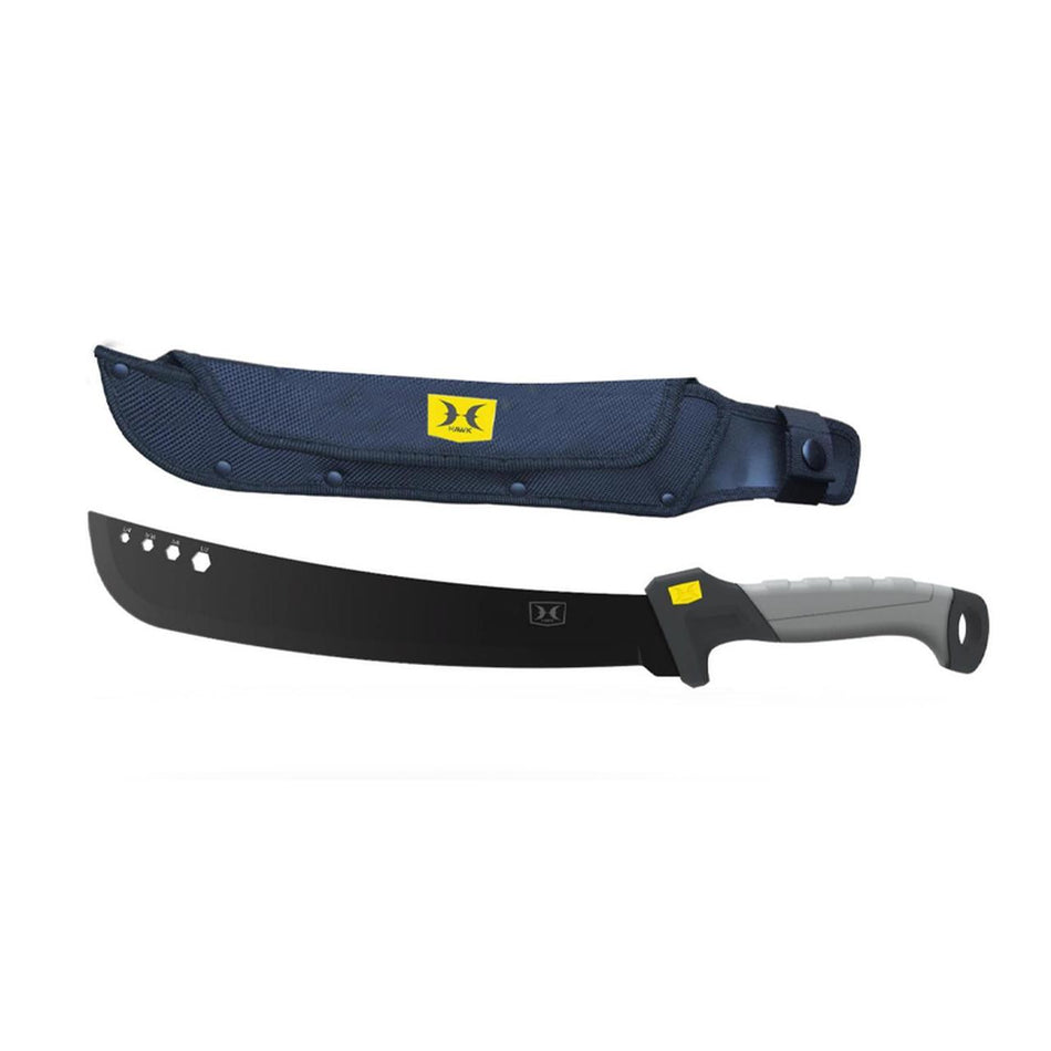 Hawk 15" Black Blade Machete with Nylon Sheath