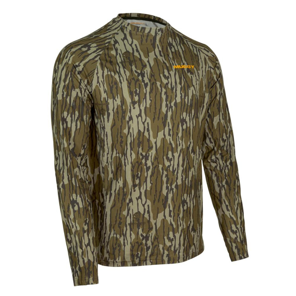 Muddy Timber Recon Xtreme Base Layer Crew Top Mossy Oak Bottomland Small