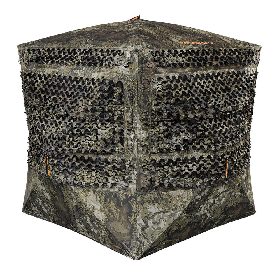 Muddy Carnage Die Cut Hunting Ground Blind Veil Canyon Grey