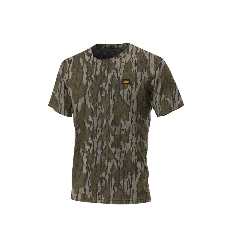Muddy DV8 Ambush Short Sleeve Shirt in Mossy Oak Bottomland – Size Medium