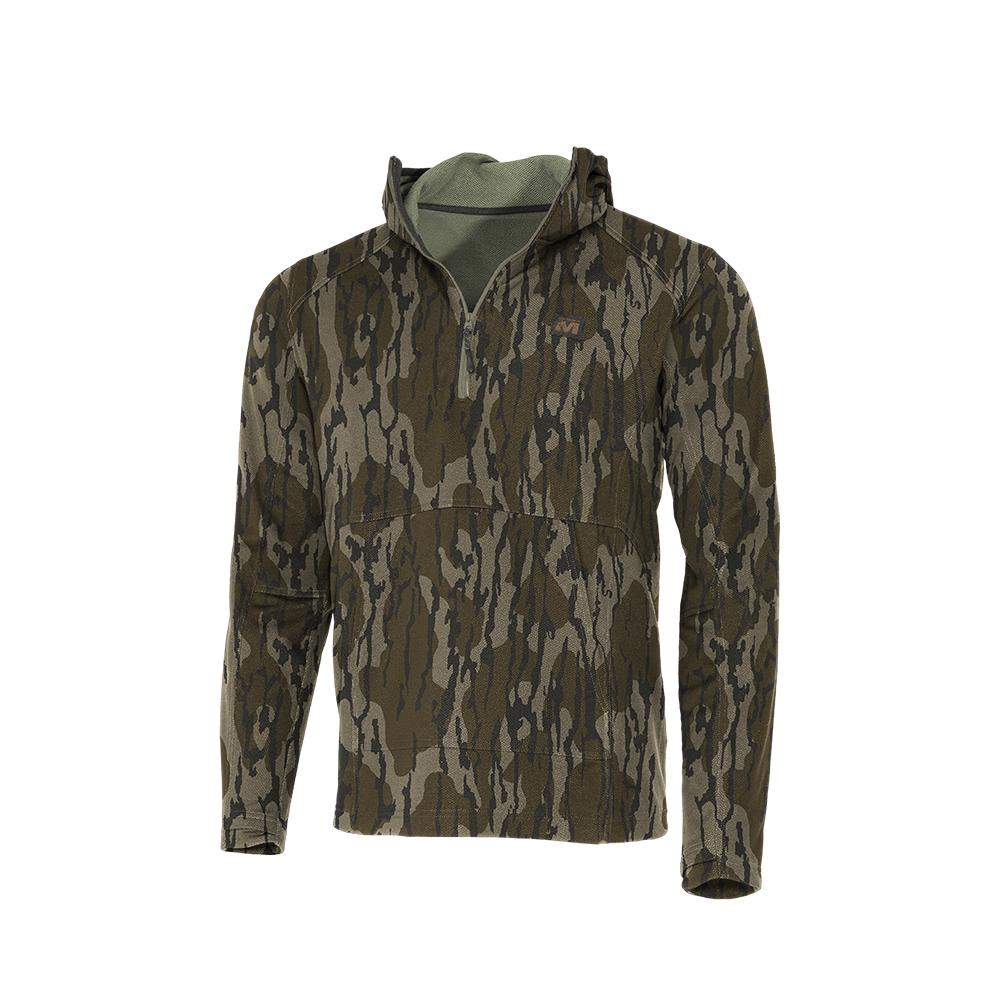 Muddy DV8 Quest Mid-Layer Quarter Zip Hoodie Mossy Oak Bottomland 3XL