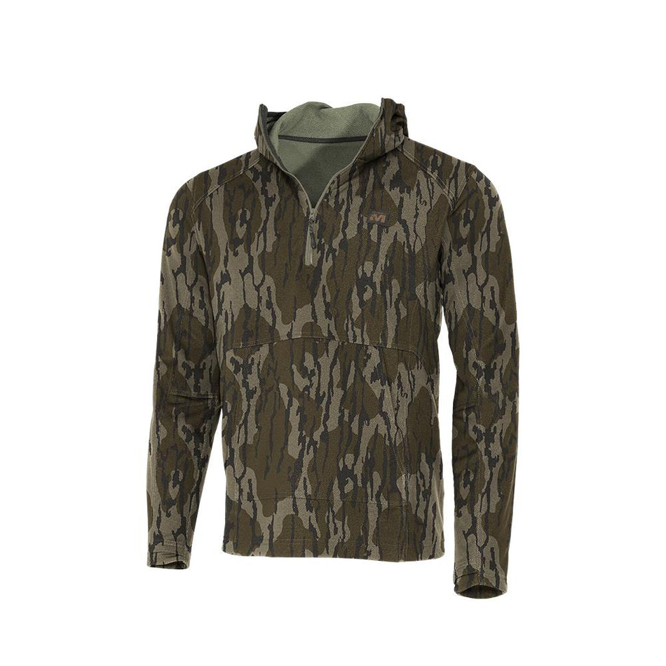 Muddy DV8 Quest 1/4 Zip Midweight Hunting Hoodie Mossy Oak Bottomland XL