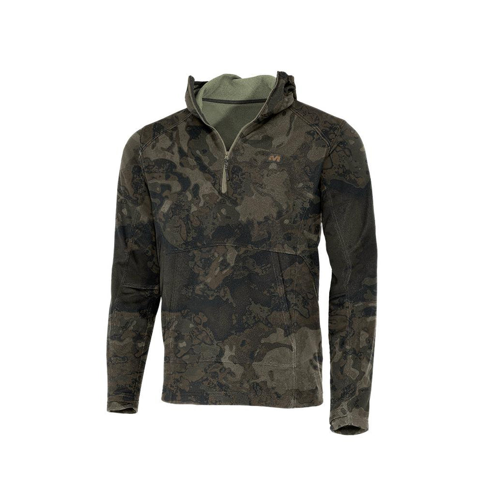 Muddy DV8 Quest 1/4 Zip Midweight Hunting Hoodie Veil Canyon Grey XL