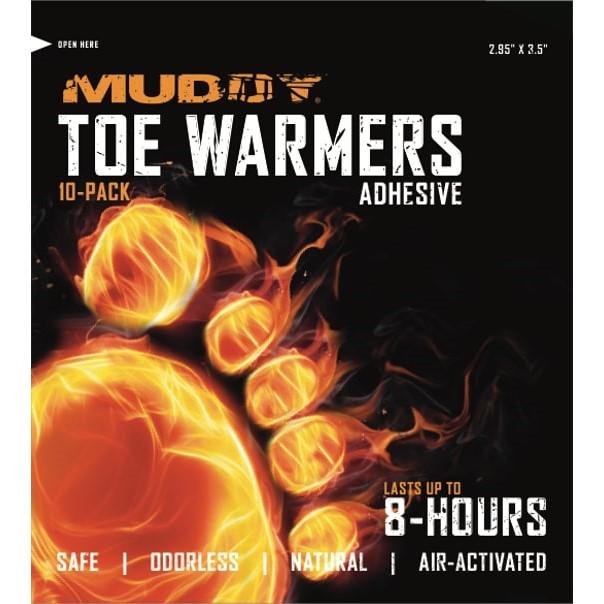 Muddy 10ct Disposable Toe Warmers with Adhesive Odorless 8-Hour
