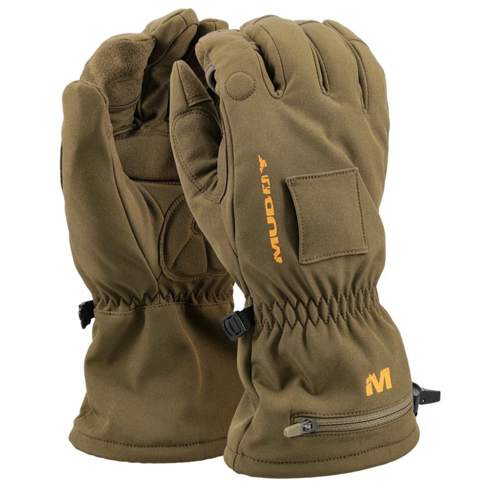 Muddy Nucleus Brown Clay Heated Softshell Gloves Size Large
