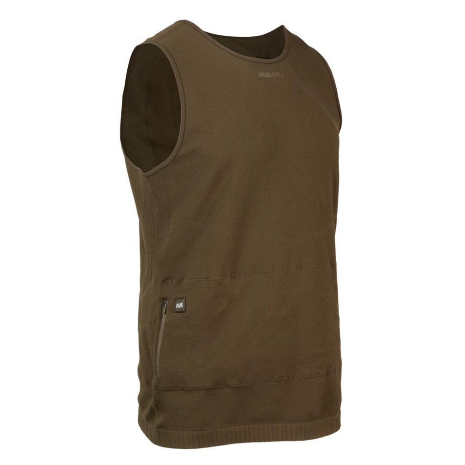 Muddy Nucleus Heated Vest Brown Clay Size 2XL with 10000mAh Battery