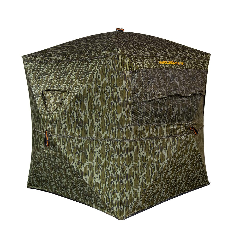 Muddy Infinity Evo 3-Person Ground Blind - Mossy Oak Bottomland