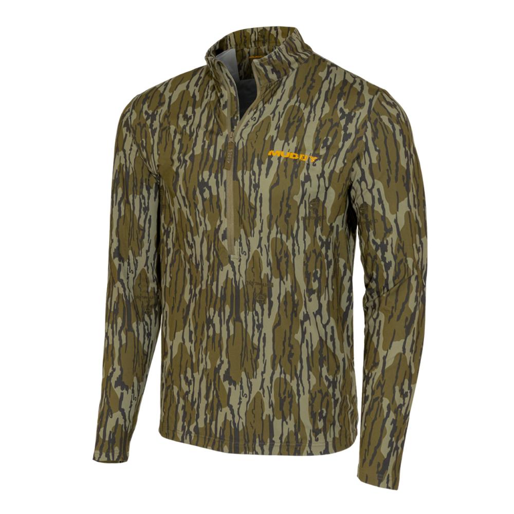 Muddy Timber Recon Xtreme Lightweight Quarter-Zip Shirt Mossy Oak Bottomland 2XL