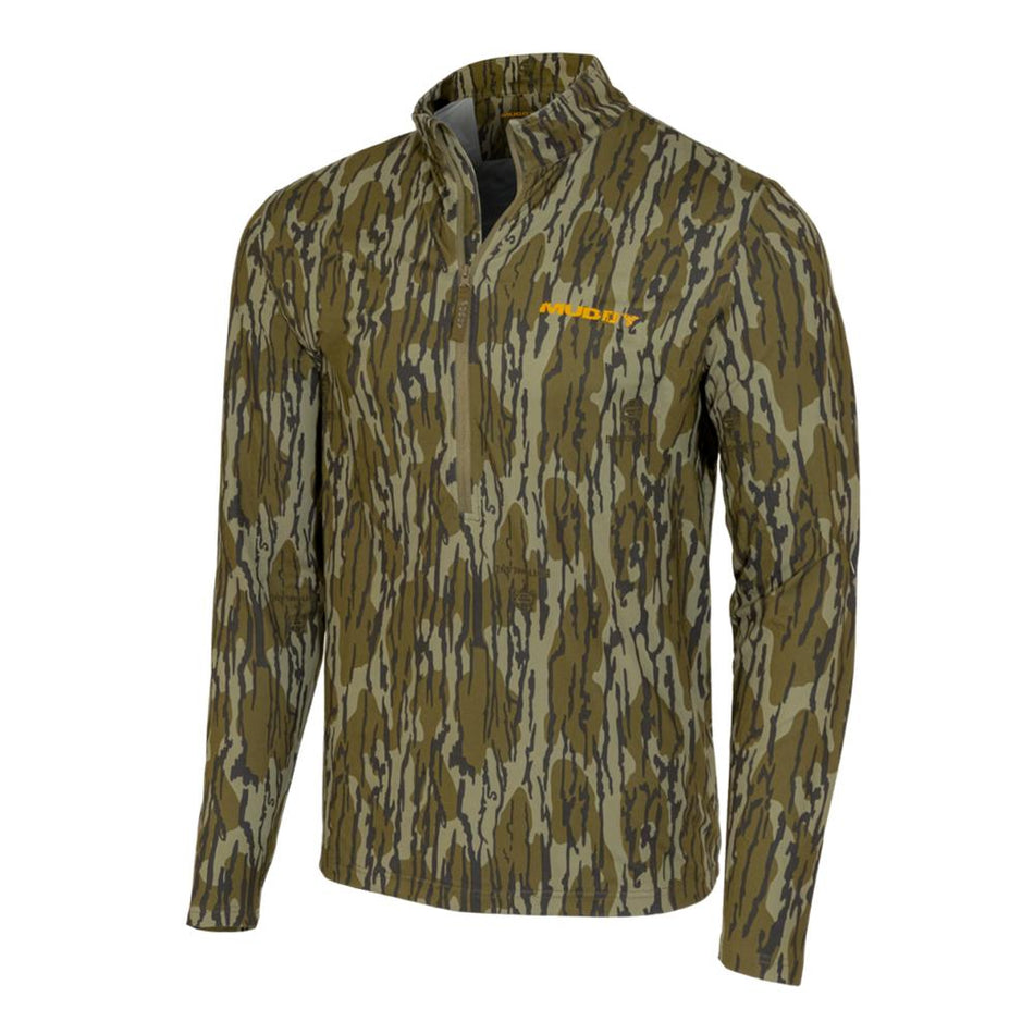 Muddy Timber Recon Xtreme Quarter Zip Top Mossy Oak Bottomland L