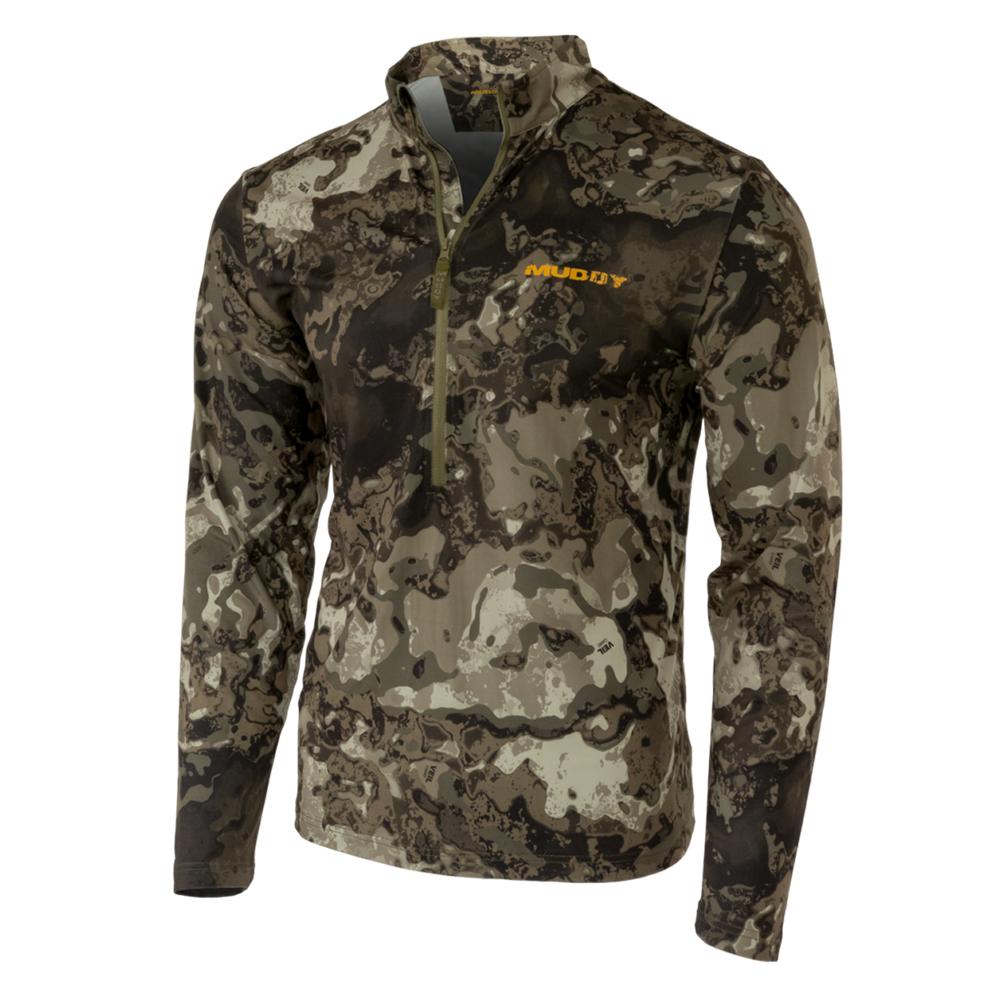 Muddy Timber Recon Xtreme Lightweight Quarter-Zip Hunting Shirt Veil Canyon Grey 3XL