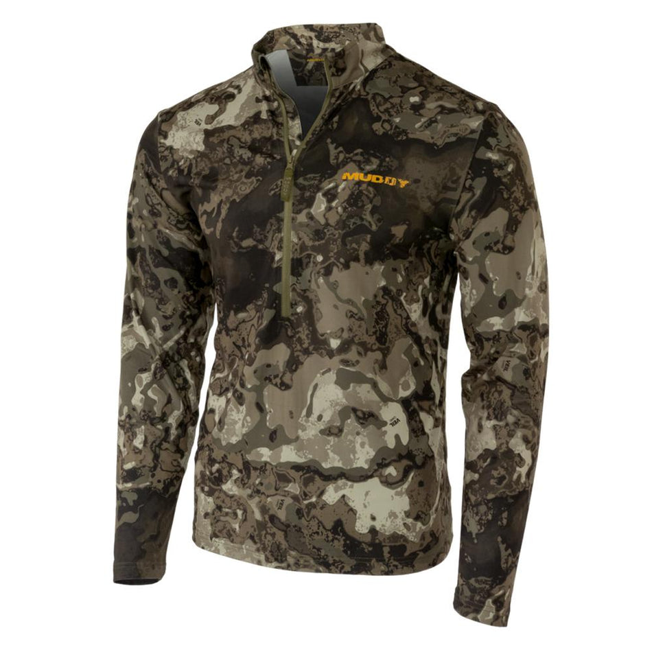 Muddy Timber Recon Xtreme Lightweight Quarter-Zip Hunting Shirt Veil Canyon Grey 3XL