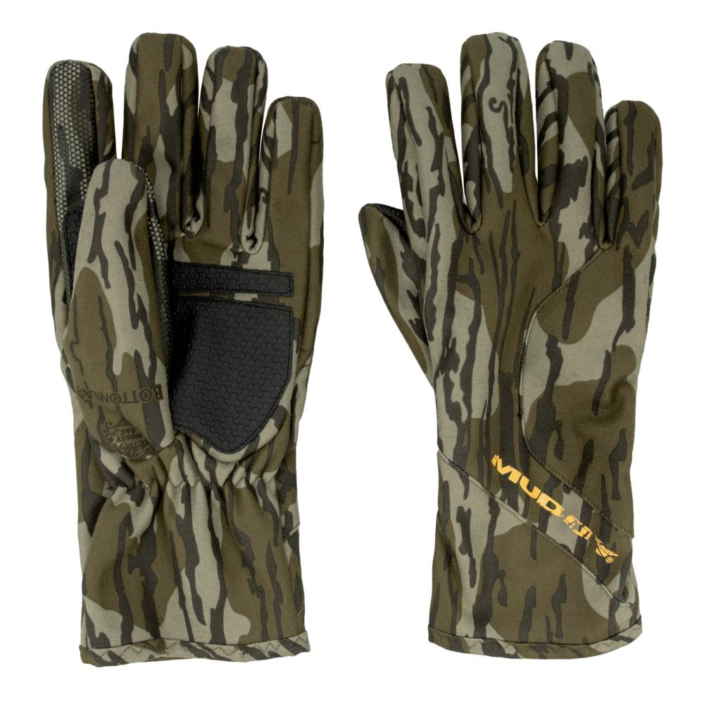 Muddy Timber Recon Xtreme Windproof Hunting Gloves Mossy Oak Bottomland L