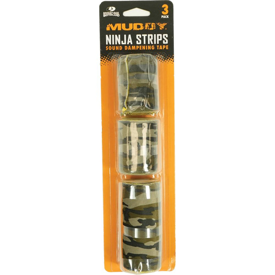 Muddy Ninja Strips Weather-Resistant Felt Combo Pack 3 Sizes Mossy Oak Bottomland