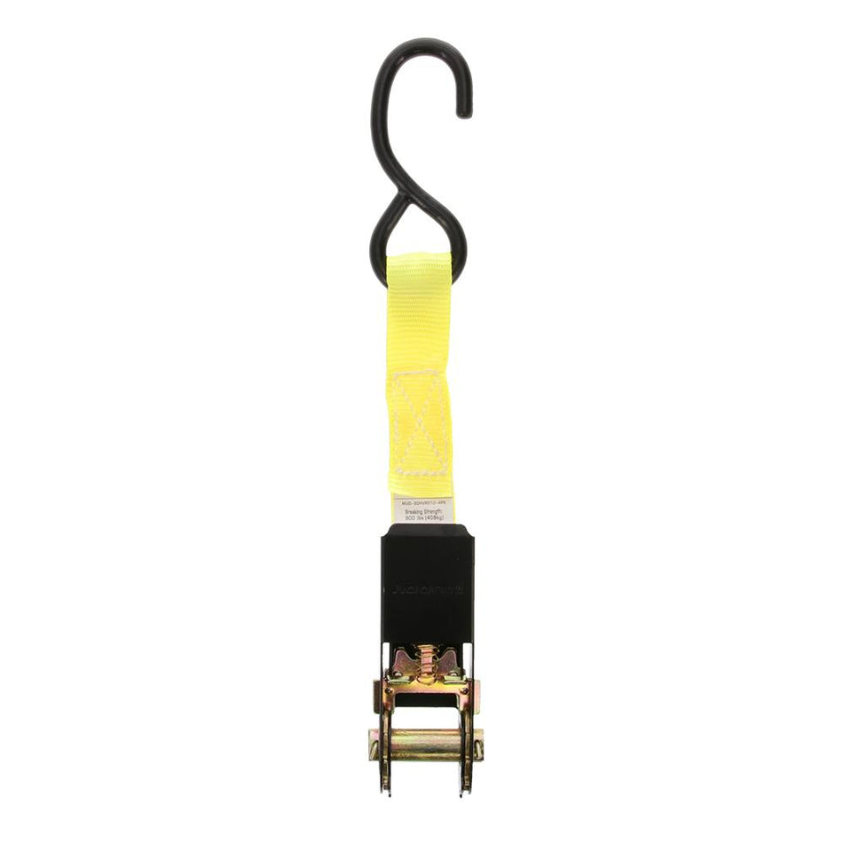 Muddy High-Vis Yellow Ratchet Straps 1"x10', 4 Count