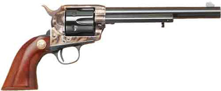 Cimarron P-Model .45 Colt Single-Action Revolver, 7.5" Barrel, Case Hardened/Blued Finish, Walnut Grips