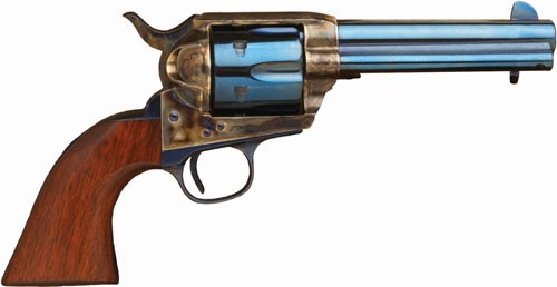 Cimarron P-Model .357 Magnum 4.75" Barrel - Case Hardened/Charcoal Blued, Walnut Grips