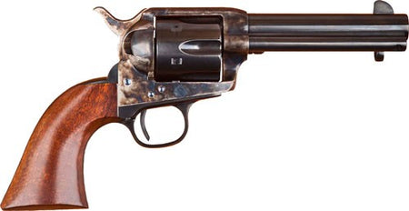 Cimarron P-Model .44-40 Win Single Action Revolver, 4.75" Barrel, Case Colored/Blued Finish, Walnut Grips