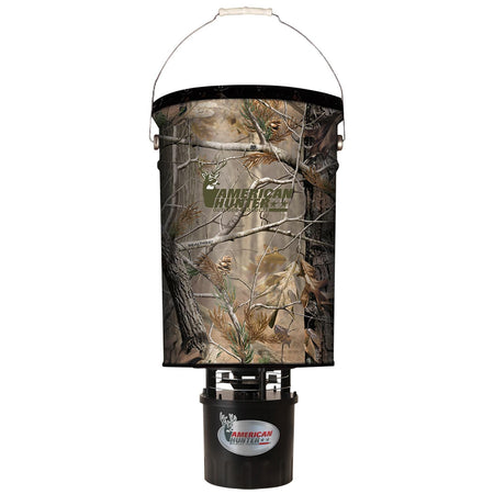 GSM Camo 50 lb Hanging Feeder with E-Kit