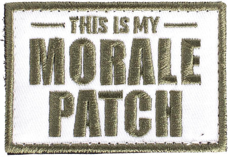 This Is My Morale Patch - Hook and Loop with Adhesive