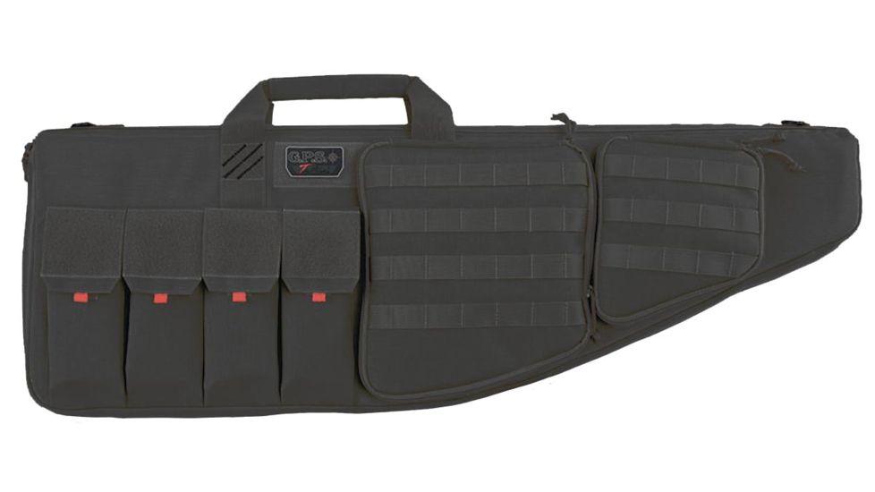 G-Outdoors 30" Tactical AR Rifle Case with Attached Handgun Case Black