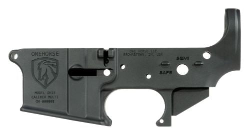 One Horse AR-15 Stripped Lower Receiver, Aluminum, Black