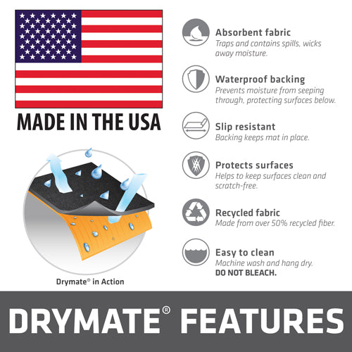 Drymate Pistol Cleaning Pad 16"x20" Charcoal