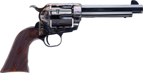 Cimarron El Malo 2 .38 Special/.357 Magnum Revolver - 5.5" Octagon Barrel, Case Hardened Frame, Blued Finish, Walnut Grip