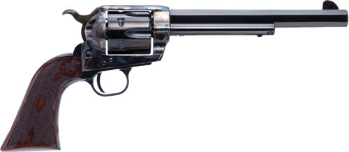 Cimarron El Malo 2 .38 Special/.357 Magnum Revolver - 7.5" Octagon Barrel, Case Hardened Frame, Blued Finish, Walnut Grip