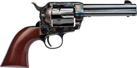 Cimarron Frontier .45 Colt Revolver - 4.75" Barrel, Case Hardened/Blued Finish, Walnut Grip
