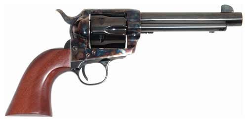 Cimarron Frontier .44-40 WIN Single Action Revolver, 5.5" Barrel, Case Colored/Blued Finish, Walnut Grips