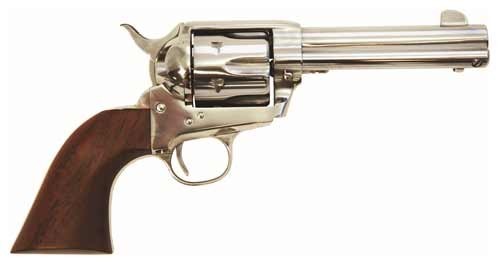 Cimarron Frontier .45 LC Stainless 4.75" Barrel Walnut Grip Revolver