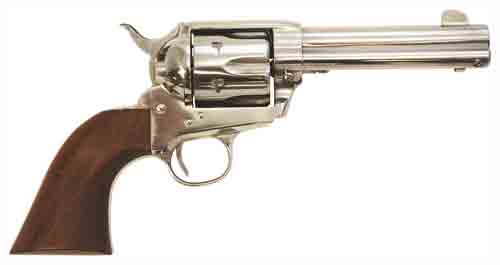 Cimarron Frontier .38 Special/.357 Mag Stainless 4.75" Walnut Grip Revolver