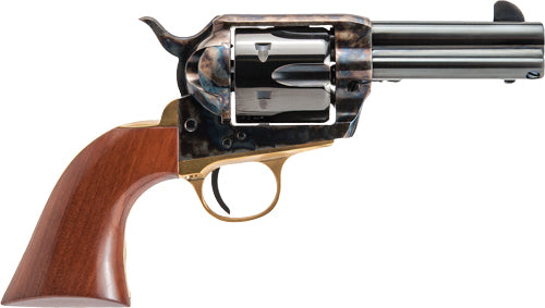 Cimarron Pistolero 9mm Luger 3.5" Barrel, Case Colored Frame, Walnut Grips