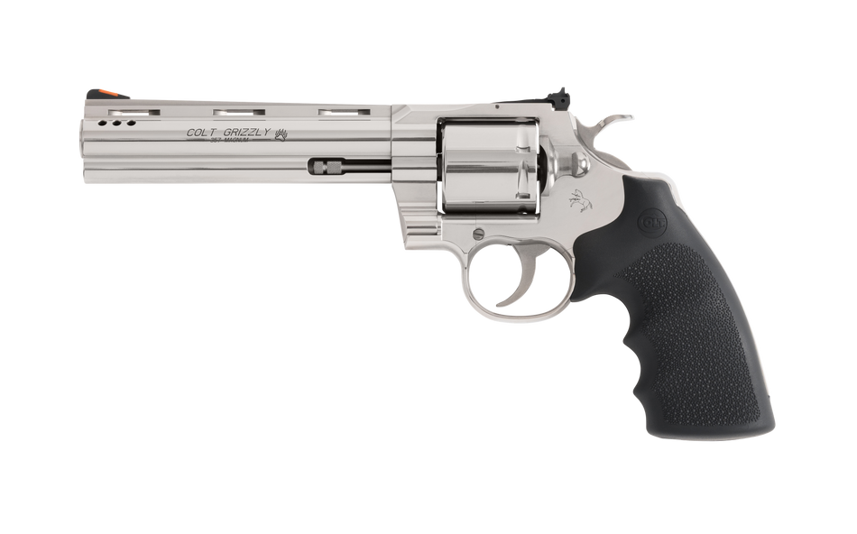 Colt Grizzly GRIZZLYSP6RTS .357 Mag 6-Shot 6" Stainless Ported Revolver with Hogue Grip