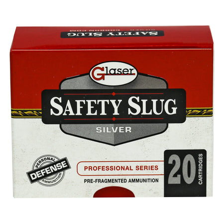Glaser .380 ACP/Auto GL00800/20 Silver Pre-Fragmented 70 Grain