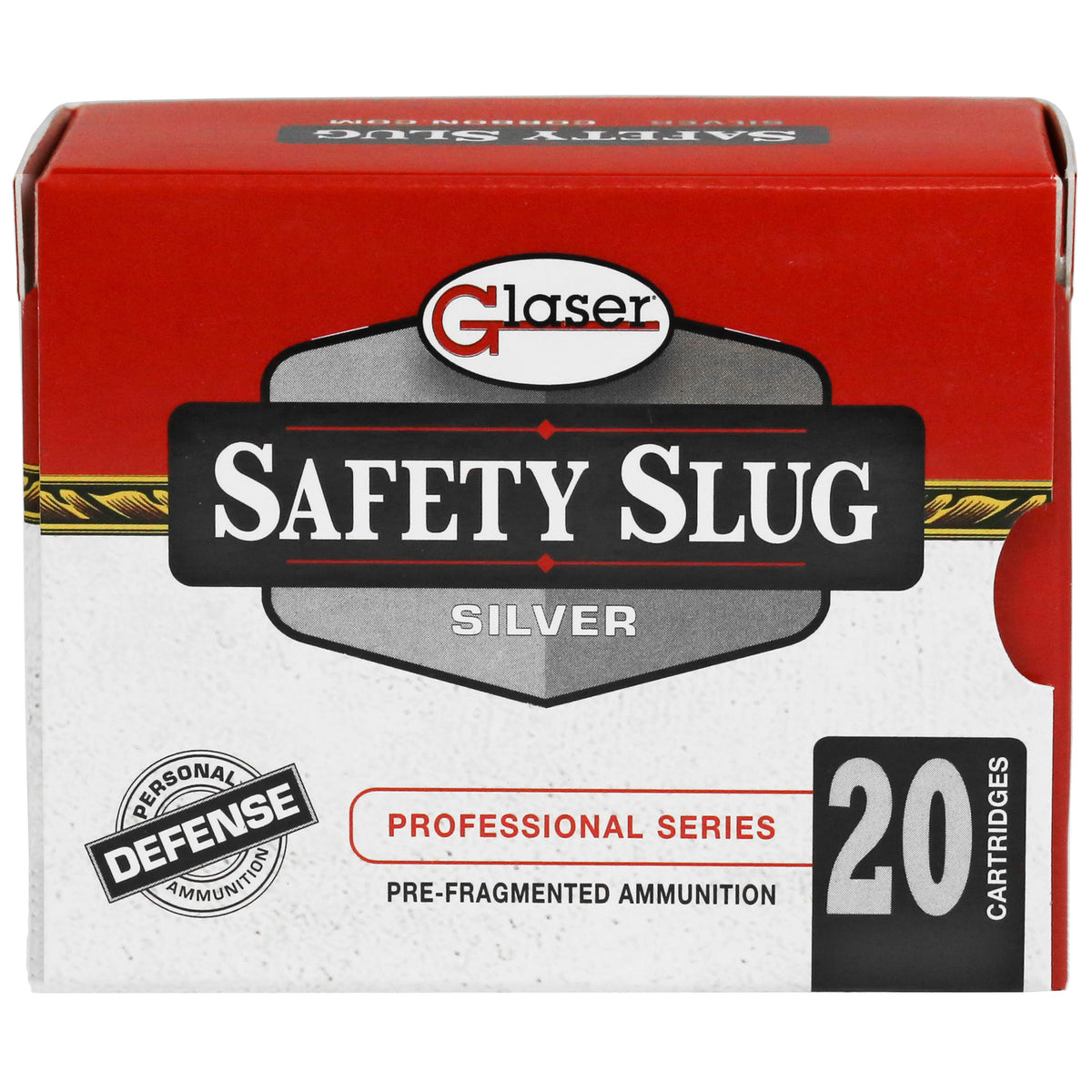 Glaser .40 S&W GL03200/20 Silver Pre-Fragmented 115 Grain
