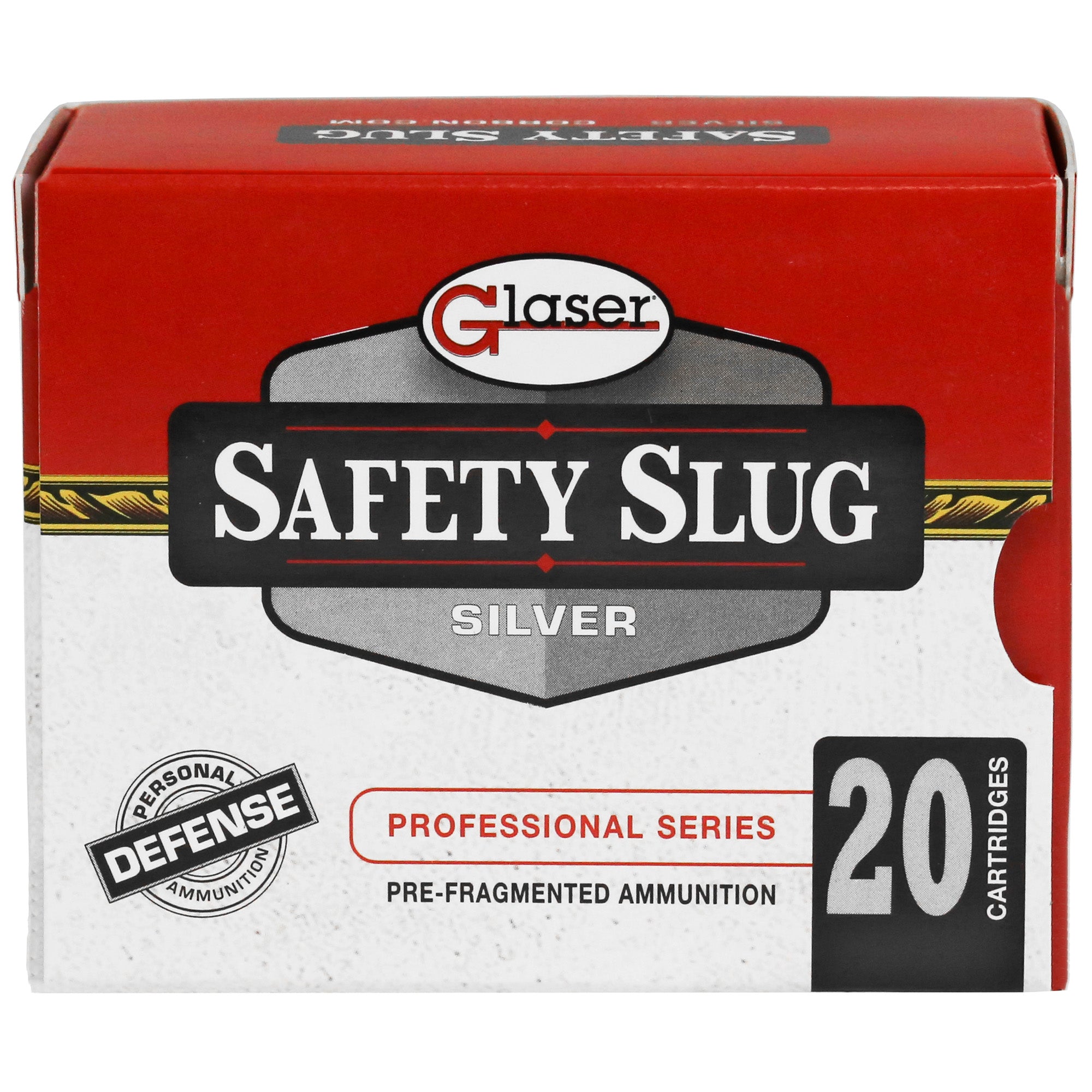 Glaser .40 S&W GL03200/20 Silver Pre-Fragmented 115 Grain