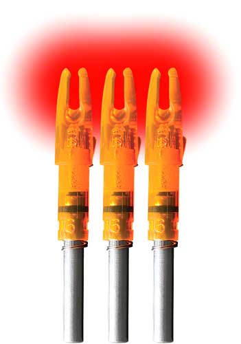 Lumenok GT-Series HD Orange Lighted Arrow Nock 3-Pack