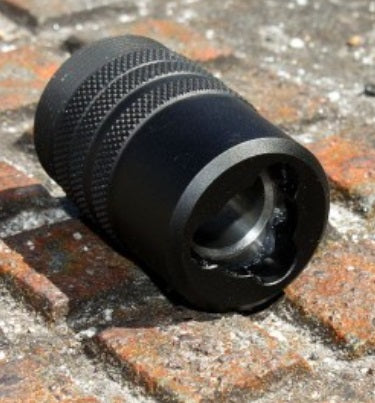 Gemtech 12180 3-Lug Adapter Mount, 9MM, Fits HK MP5 Barrel, Female QD, Black Finish