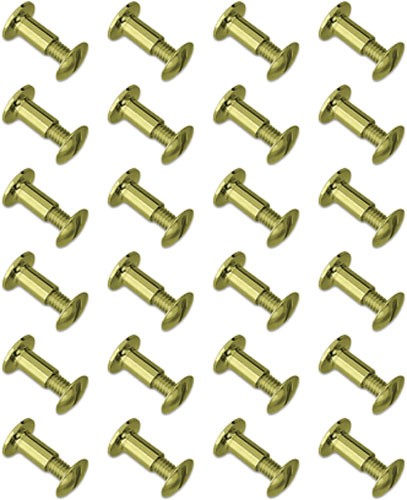 GrovTec 24-Pack Brass Chicago Screws