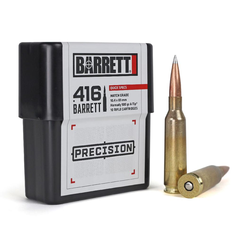 Barrett Firearms .416 Barrett Rifle Ammo  A-Tip Match PolyTip 500 grain 
