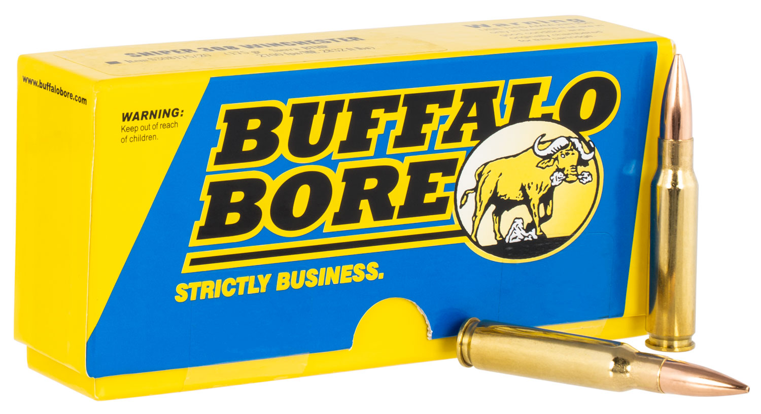 Buffalo Bore .308 Win / 7.62x51mm S30817520 Sniper Hollow Point Boat Tail HPBT 175 Grain