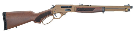 Henry H010XCW4570 Explorer Carbine 45-70 Gov 4+1 16.50" Burnt Bronze Cerakote Threaded Barrel, Burnt Bronze Cerakote Steel Drilled & Tapped Receiver, American Walnut Fixed w/Pistol Grip Stock