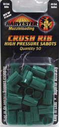 Harvester .50 Caliber Crush Rib Sabot Only for .44 Caliber Bullets 50 Pack