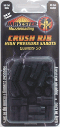 Harvester .50 Caliber Crush Rib Sabot Only for .45 Caliber Bullets 50 Pack