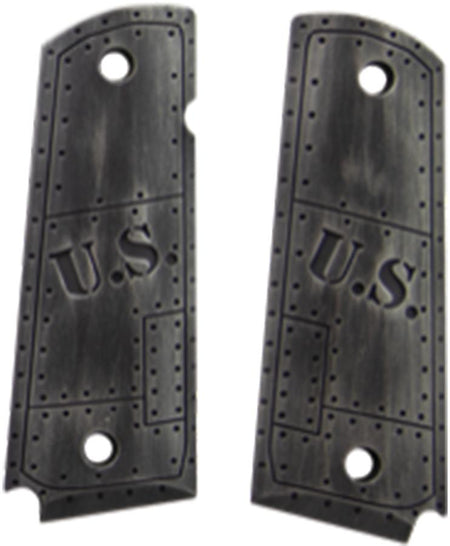 Hogue Extreme Series 1911 Govt Model Aluminum Grip US Green Distressed